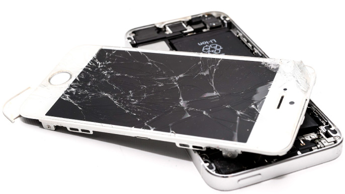 smartphone cassé