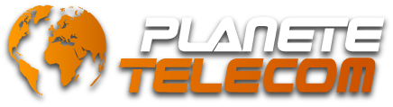 Logo planète télécom relief