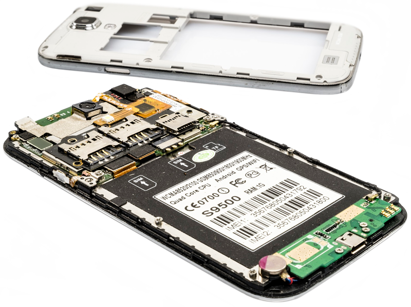 smartphone démonté